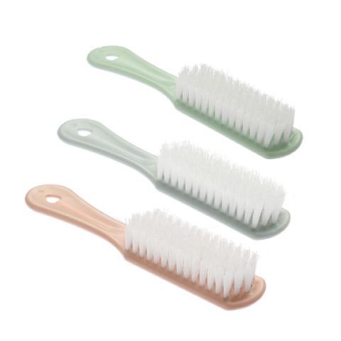 乾越qianyue家务清洁多功能强力硬毛塑料鞋刷清洁软毛刷子洗衣洗鞋专用刷 3个装颜色随机