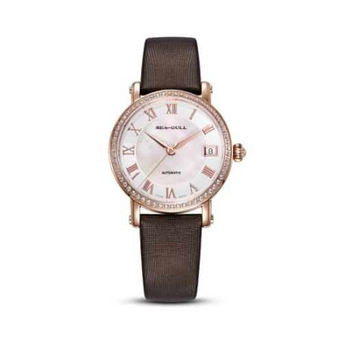 海鸥镶钻自动机械女表